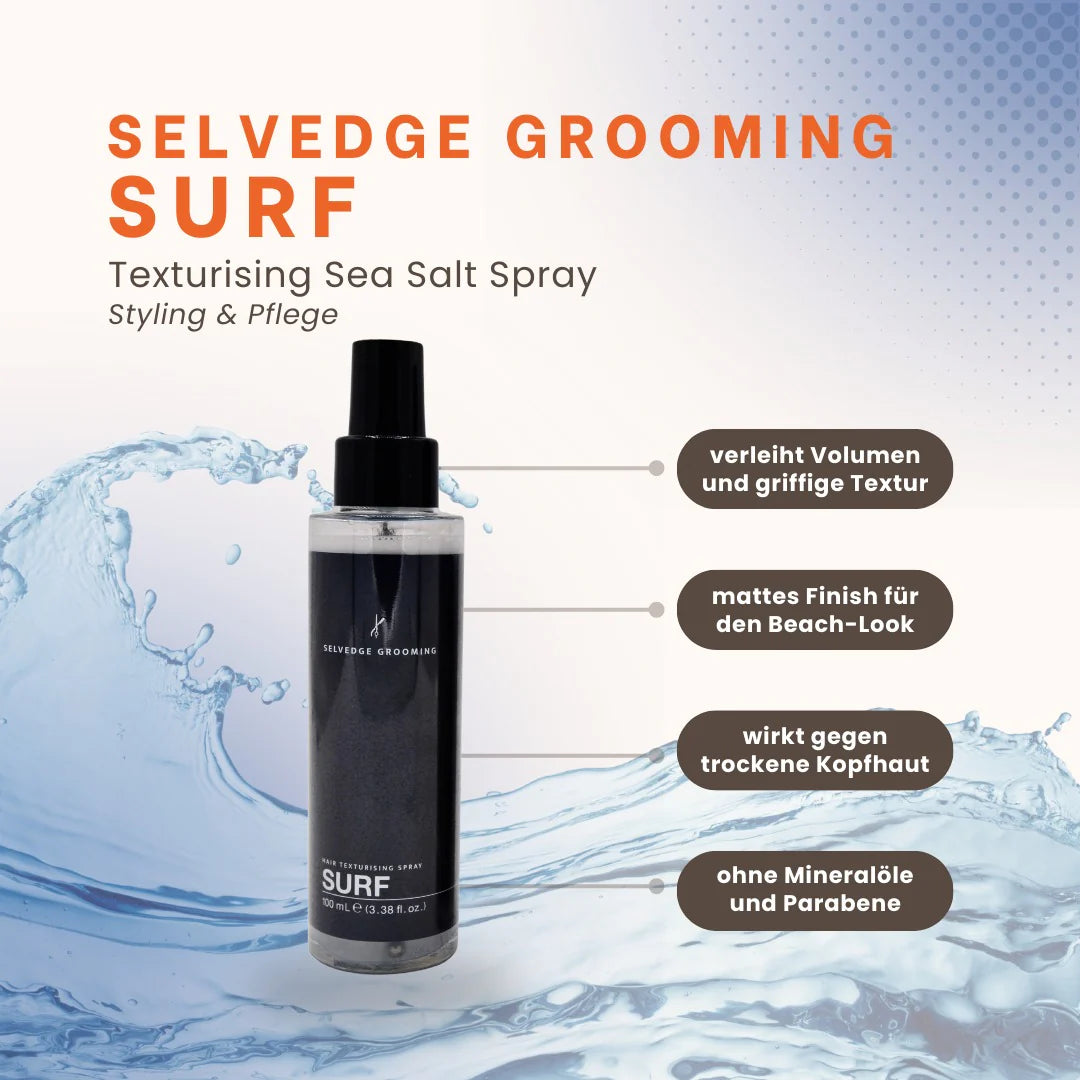 Selvedge Grooming Essentials – 3 -teiliges Styling- & Pflege-Bundle