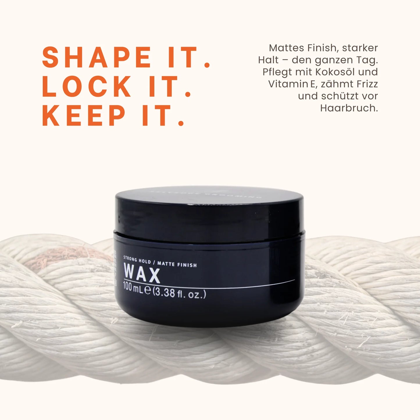 Selvedge Grooming Wax mit starkem Halt für Bart & Haar